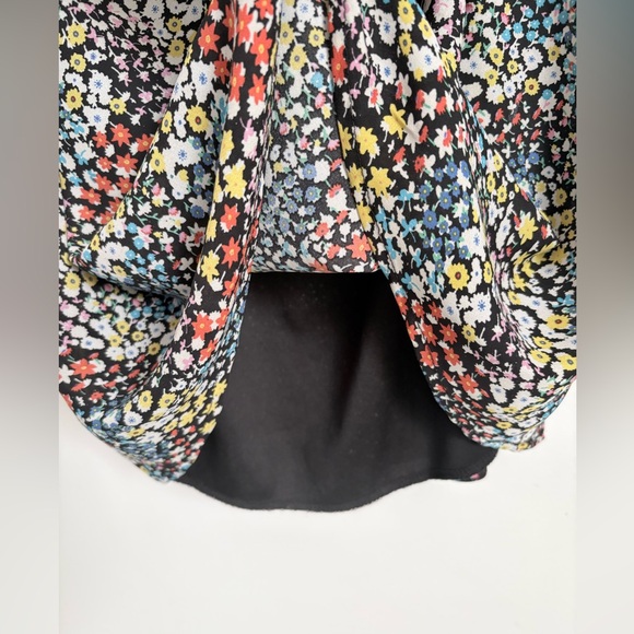 Row A ditsy floral cowlneck spaghetti strap mini dress Great for hot days. Sz XL - Picture 6 of 6